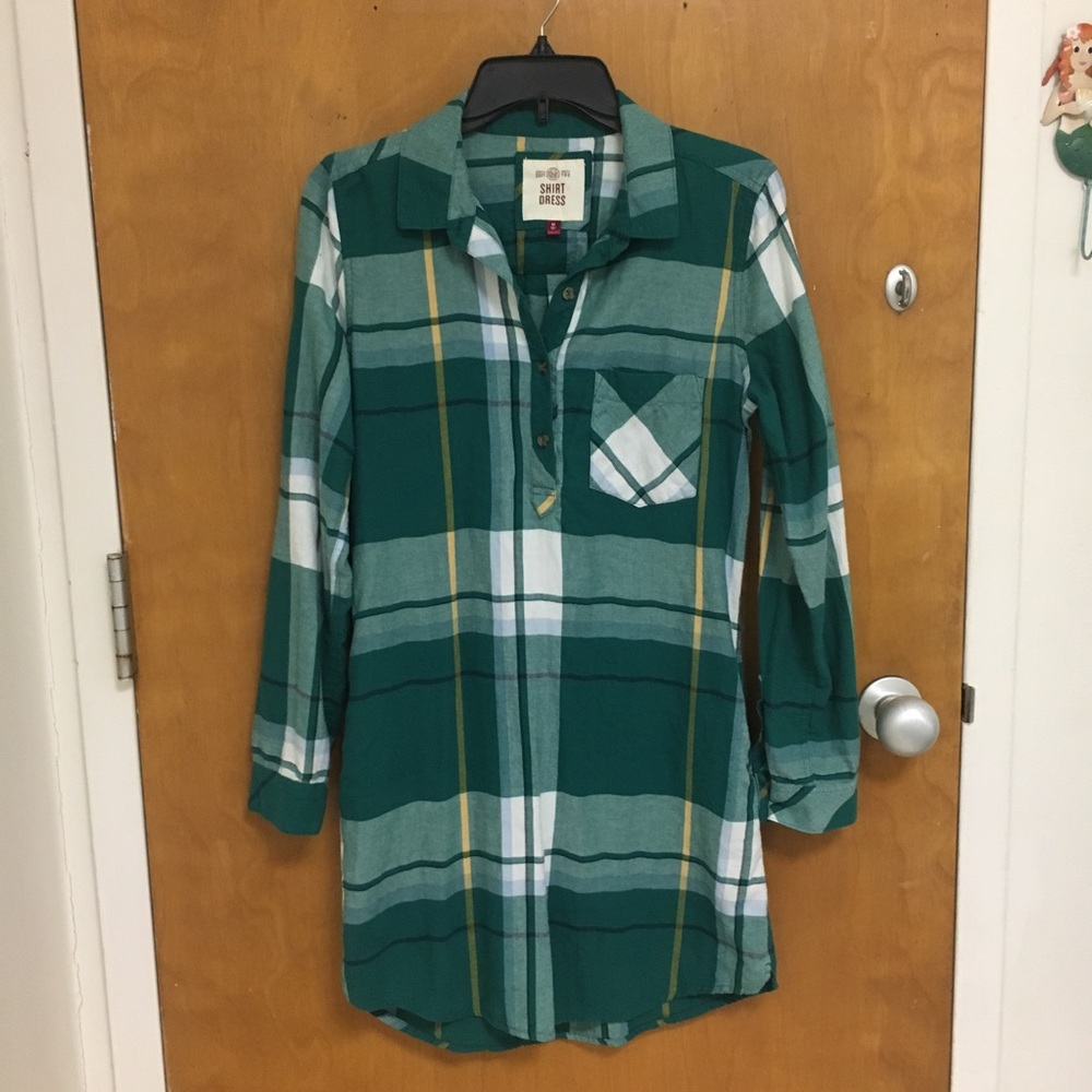 Plaid Shirt Dress